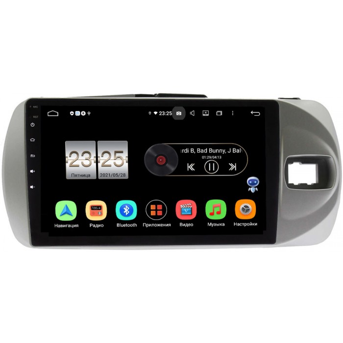 Штатная магнитола Toyota Vitz III (XP130) 2014-2019 Canbox PX409-9-772 на Android 10 (4/32, DSP, IPS, с голосовым ассистентом)
