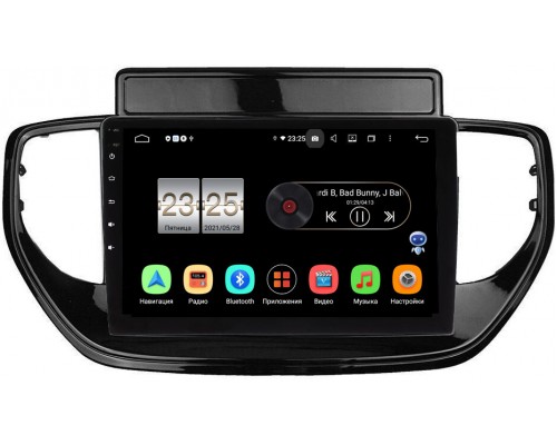 Hyundai Solaris II 2020-2021 Canbox PX409-9-TK957 на Android 10 (4/32, DSP, IPS, с голосовым ассистентом)