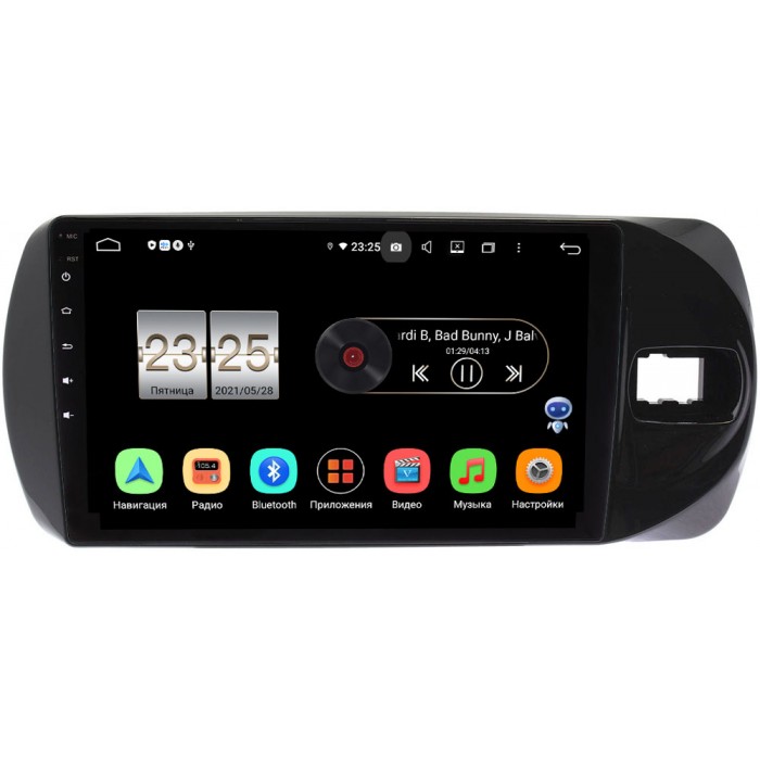 Штатная магнитола Toyota Vitz III (XP130) 2014-2019 (Тип 1) Canbox PX409-9-TO385N на Android 10 (4/32, DSP, IPS, с голосовым ассистентом)