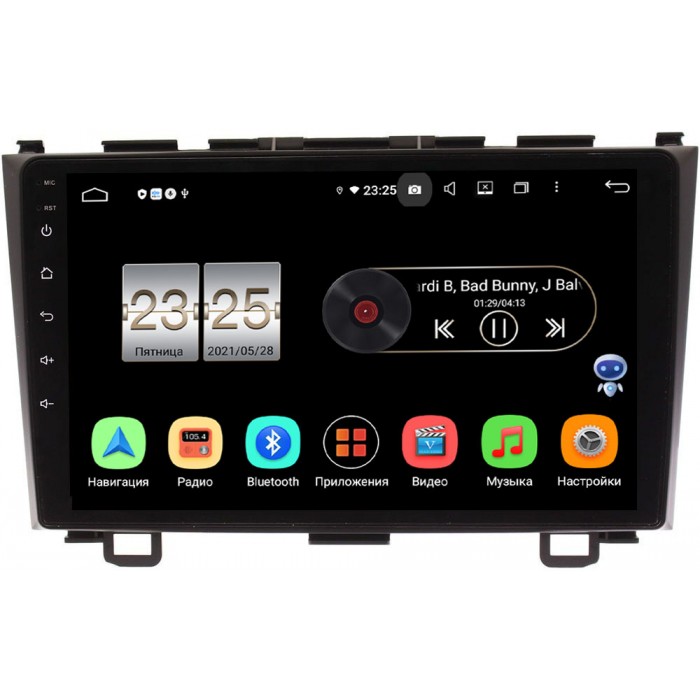 Штатная магнитола Honda CR-V III 2007-2012 Canbox PX609-9008 на Android 10 (4/64, DSP, IPS, с голосовым ассистентом)