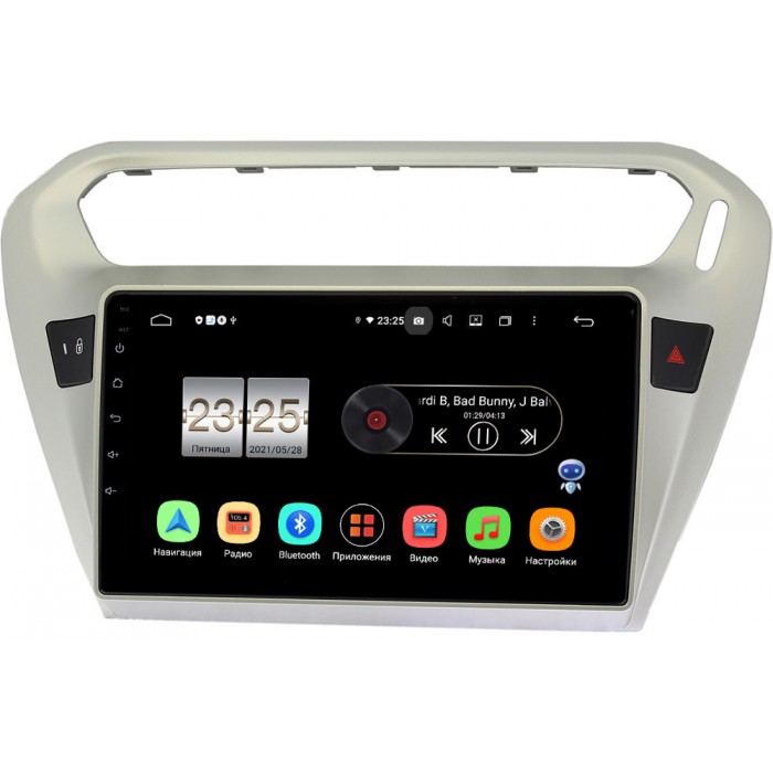 Штатная магнитола Citroen C-Elysee 2012-2021 Canbox PX609-9118 на Android 10 (4/64, DSP, IPS, с голосовым ассистентом)