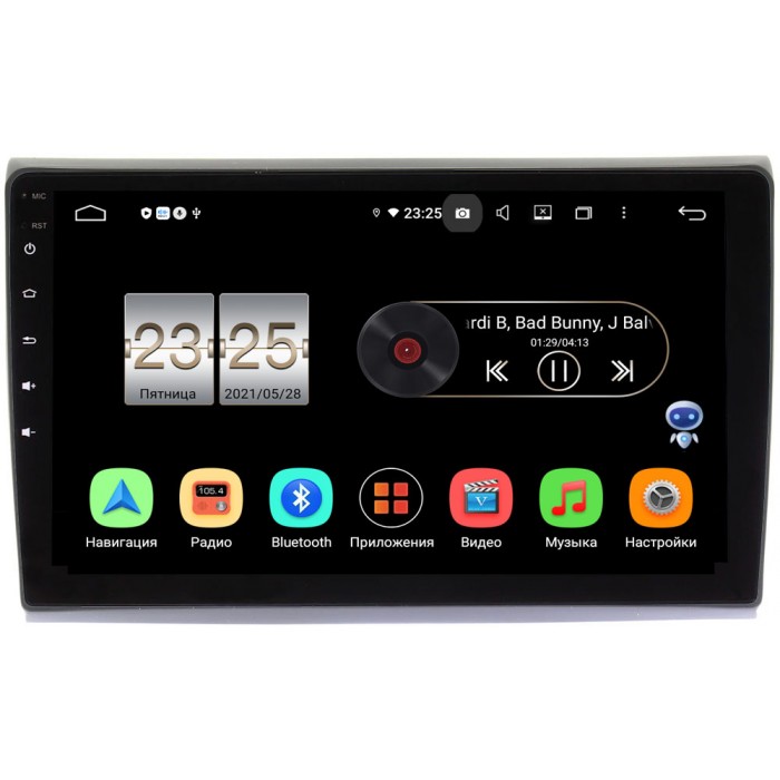 Штатная магнитола Fiat Bravo II 2007-2014 Canbox PX409-9290 на Android 10 (4/32, DSP, IPS, с голосовым ассистентом)