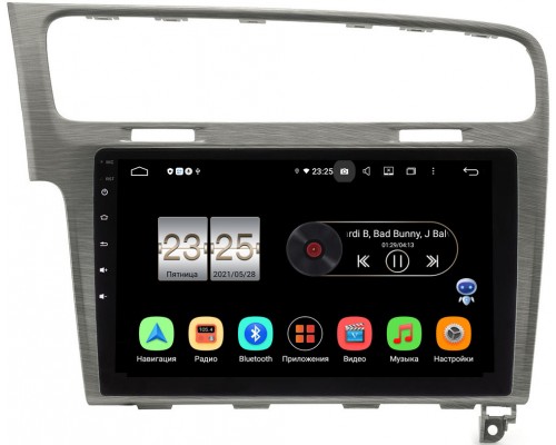Volkswagen Golf 7 2012-2020 (серая) Canbox PX610-10-048 на Android 10 (4/64, DSP, IPS, с голосовым ассистентом)
