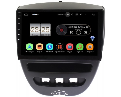 Toyota Aygo 2005-2014 Canbox PX610-10-1152 на Android 10 (4/64, DSP, IPS, с голосовым ассистентом)
