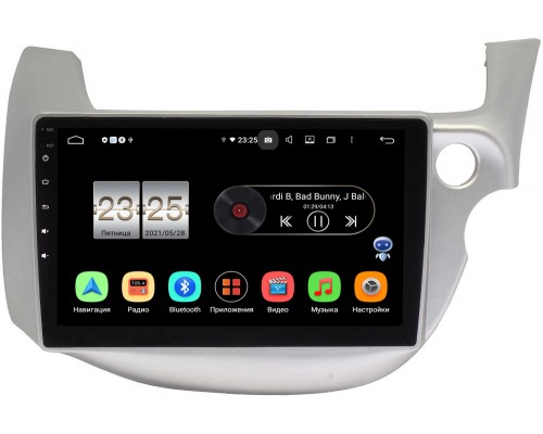 Honda Fit II 2008-2014 (светло-серая) Canbox PX610-10-671 на Android 10 (4/64, DSP, IPS, с голосовым ассистентом)