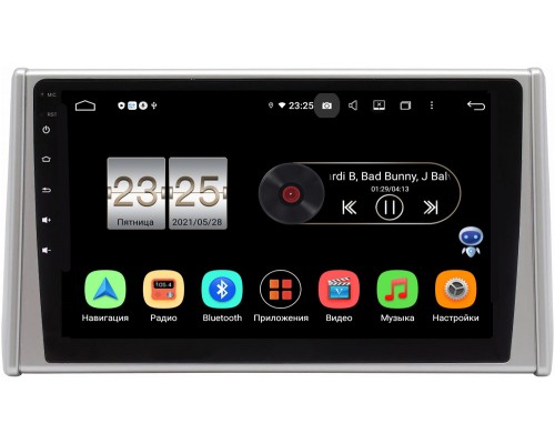 Toyota RAV4 (XA50) 2018-2021 Canbox PX610-10-RAV419MFA-2 на Android 10 (4/64, DSP, IPS, с голосовым ассистентом)