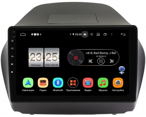 Hyundai ix35 2010-2015 Canbox PX610-1043 на Android 10 (4/64, DSP, IPS, с голосовым ассистентом) (для авто без камеры)