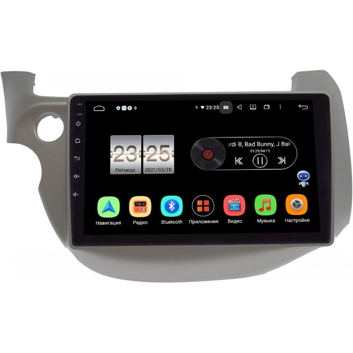 Штатная магнитола Honda Jazz II 2008-2014 (левый руль) Canbox PX410-1067 на Android 10 (4/32, DSP, IPS, с голосовым ассистентом)