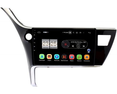 Toyota Corolla XI 2015-2020 для авто с камерой Canbox PX610-10-1136 на Android 10 (4/64, DSP, IPS, с голосовым ассистентом)