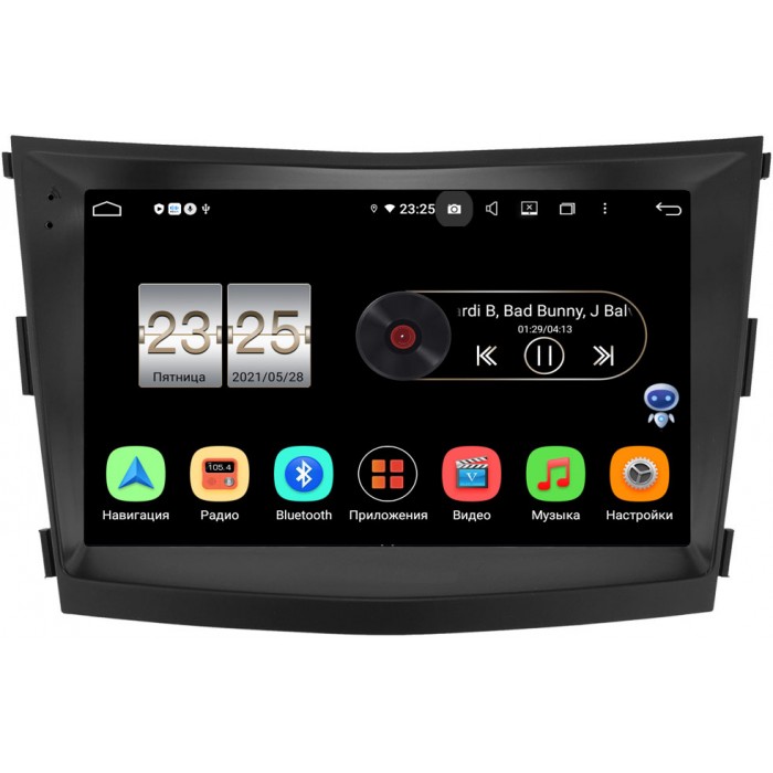 Штатная магнитола Canbox PX609-1224 для SsangYong Tivoli, XLV 2016-2022 на Android 10 (4/64, DSP, IPS, с голосовым ассистентом)