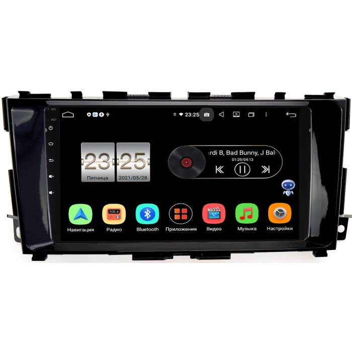 Штатная магнитола Nissan Teana III 2014-2021 Canbox PX609-1283 на Android 10 (4/64, DSP, IPS, с голосовым ассистентом)