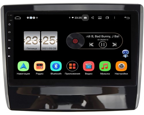 Isuzu D-Max III 2019-2022 (черный глянец) Canbox PX409-1335 на Android 10 (4/32, DSP, IPS, с голосовым ассистентом)