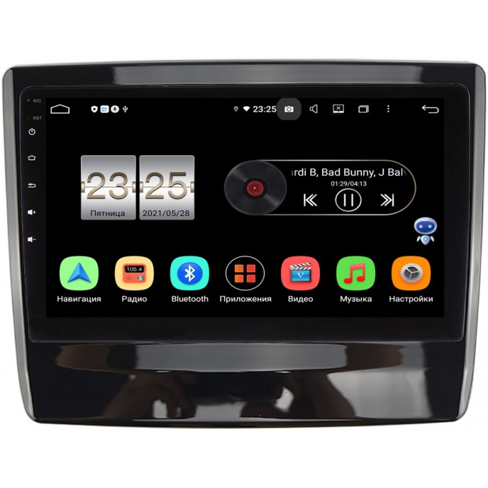 Штатная магнитола Canbox PX409-1335 для Isuzu D-Max III 2019-2022 (черный глянец) на Android 10 (4/32, DSP, IPS, с голосовым ассистентом)