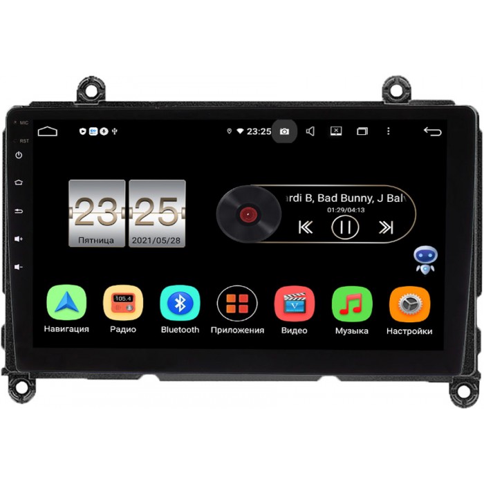 Штатная магнитола Canbox PX409-260 для Toyota HiAce (H300) 2019-2022 на Android 10 (4/32, DSP, IPS, с голосовым ассистентом)