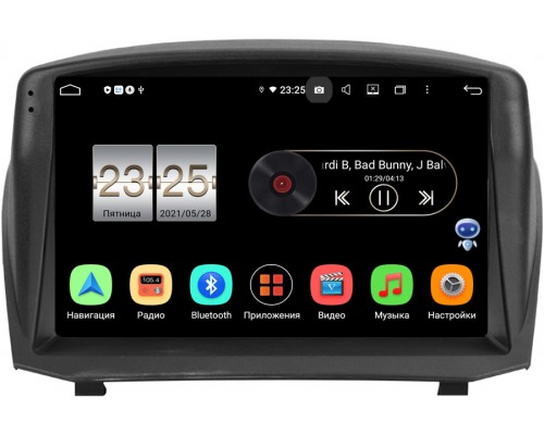 Ford Fiesta Mk6 2008-2019 Canbox PX409-2796 на Android 10 (4/32, DSP, IPS, с голосовым ассистентом)