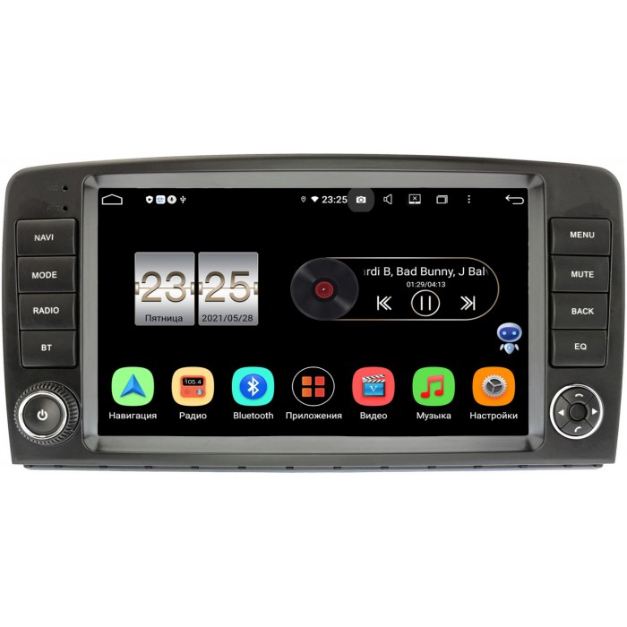 Штатная магнитола Mercedes R-klasse Canbox PX609-5378 на Android 10 (4/64, DSP, IPS, с голосовым ассистентом)