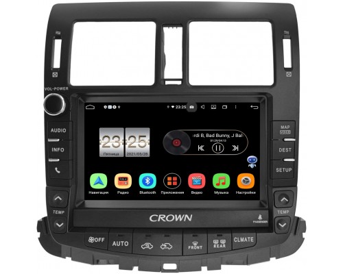 Toyota Crown XIII (S200) (2008-2012) Canbox PX409-5379 на Android 10 (4/32, DSP, IPS, с голосовым ассистентом)