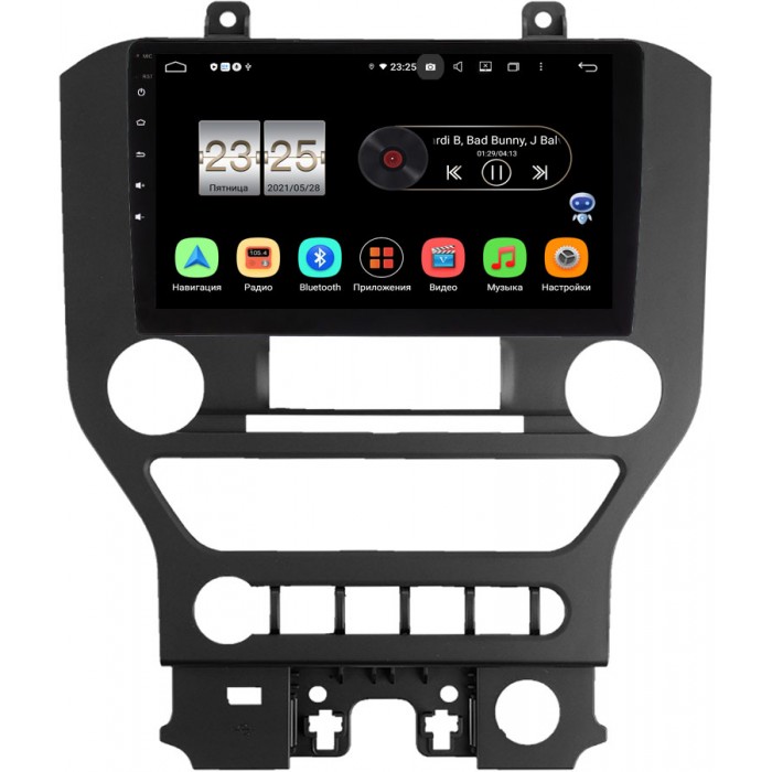 Штатная магнитола Ford Mustang VI 2014-2022 Canbox PX409-662 на Android 10 (4/32, DSP, IPS, с голосовым ассистентом)