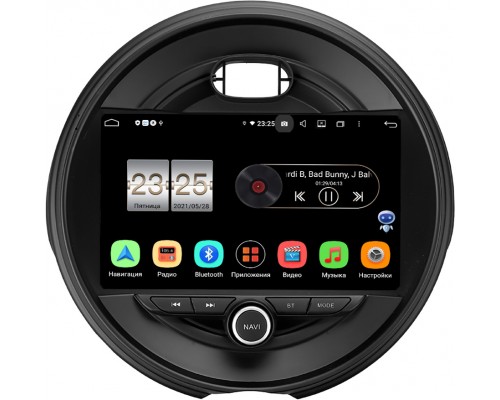 Mini Cooper Cabrio, Clubman, Countryman, Hatch (2013-2022) Canbox PX409-9133 на Android 10 (4/32, DSP, IPS, с голосовым ассистентом)