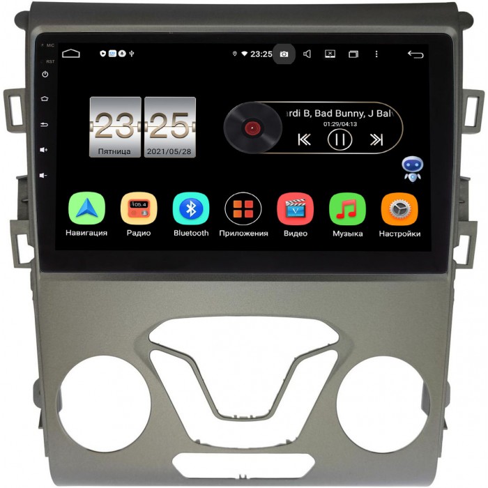 Штатная магнитола Ford Mondeo V 2014-2022 Canbox PX609-FR096N на Android 10 (4/64, DSP, IPS, с голосовым ассистентом)