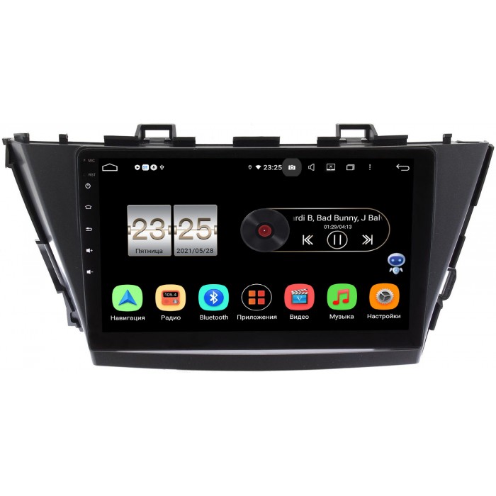 Штатная магнитола Toyota Prius Alpha 2011-2014 (правый руль) Canbox PX609-TO296N на Android 10 (4/64, DSP, IPS, с голосовым ассистентом)