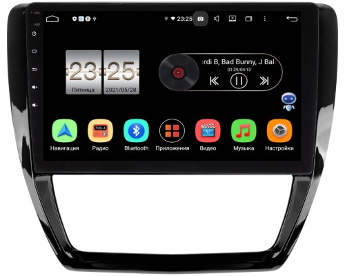 Volkswagen Jetta 2010-2018 (глянец) Canbox PX610-043 на Android 10 (4/64, DSP, IPS, с голосовым ассистентом)