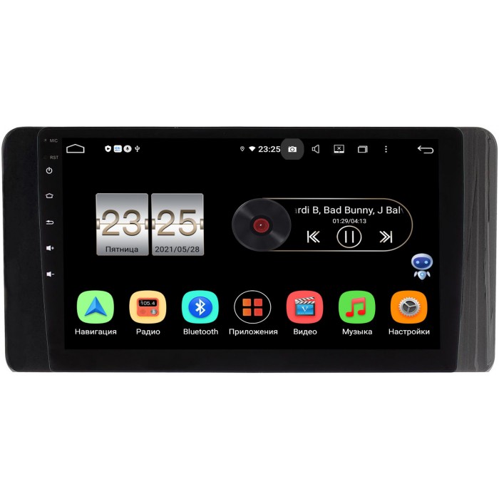 Штатная магнитола Canbox PX410-1400 для Volkswagen Polo 6 2020-2022 на Android 10 (4/32, DSP, IPS, с голосовым ассистентом)