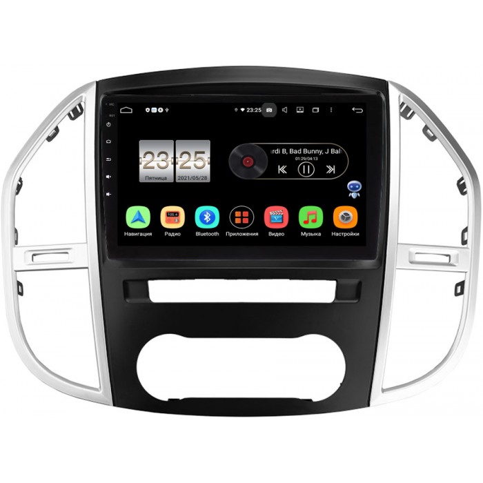 Штатная магнитола Mercedes Vito III (W447) 2014-2022 Canbox PX410-3045 на Android 10 (4/32, DSP, IPS)