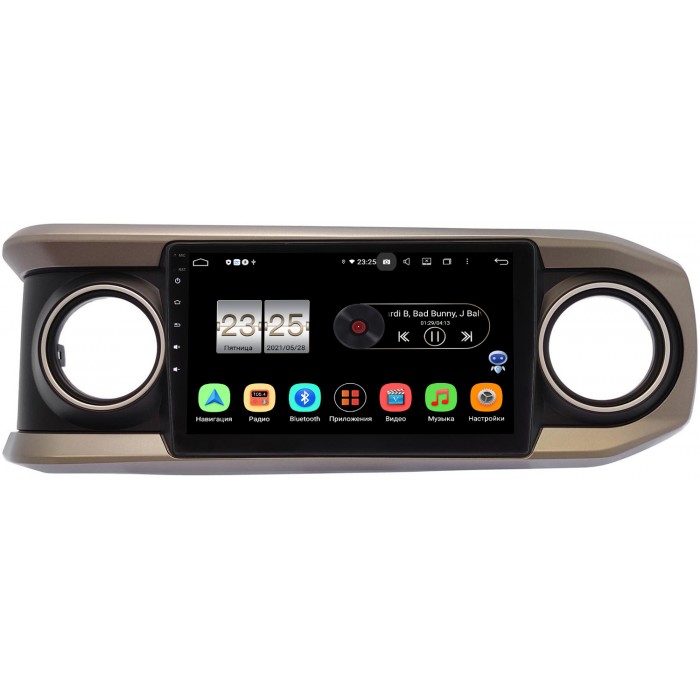 Штатная магнитола Canbox PX610-TO504T для Toyota Tacoma III 2015-2022 (черная) на Android 10 (4/64, DSP, IPS, с голосовым ассистентом)