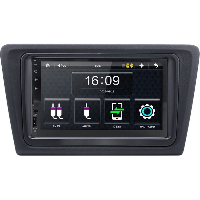 Магнитола в штатное место 2 din Skoda Rapid 2012-2020 Canbox 2783-RP-SKRP-397 MP5