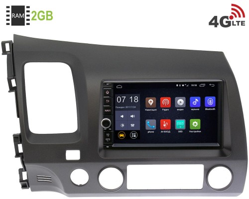 Honda Civic 8 (VIII) 4D 2005-2011 Canbox 2871-RP-HNCV52-60 Android 8.1 (4G LTE 2GB)