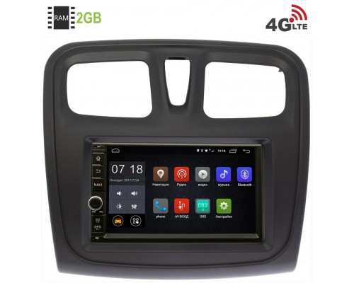 Renault Logan II, Sandero II 2013-2020 Canbox 2871-RP-RLSS-154 Android 8.1 7 дюймов (4G LTE 2GB)