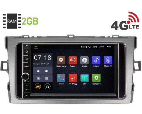 Toyota Verso 2009-2016 Canbox 2871-RP-TYVO-190 Android 8.1 (4G LTE 2GB)