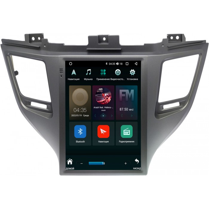 Штатное головное устройство Hyundai Tucson III 2015-2018 (Frame A) Canbox (Tesla style) 9.7 дюймов 2/32 5620-1312-24 на Android 10 (4G-SIM, DSP, QLed)