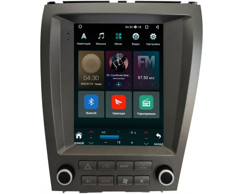 Lexus ES 5 (2006-2012) (для авто с монитором) Canbox M-Line (Tesla style) 9.7 дюймов 2/32 5620-1312-77 на Android 10 (4G-SIM, DSP, QLed)