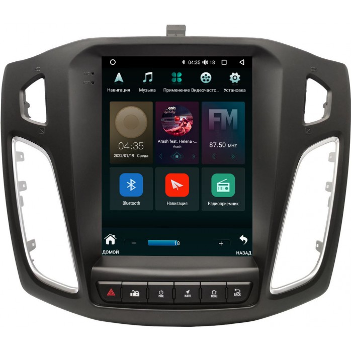 Штатное головное устройство Ford Focus III 2011-2019 Canbox (Tesla style) 9.7 дюймов 2/32 5620-A60S03Z на Android 10 (4G-SIM, DSP, QLed)