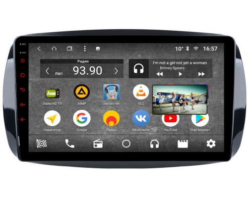 Parafar для Smart Fortwo III 2014-2019, Forfour II 2014-2019 на Android 8.1.0 (PF214K)