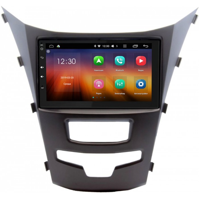 Штатная магнитола SsangYong Actyon II 2013-2018 на Android 9.1 (A55TWY7S61R-RP-SYACC-67)