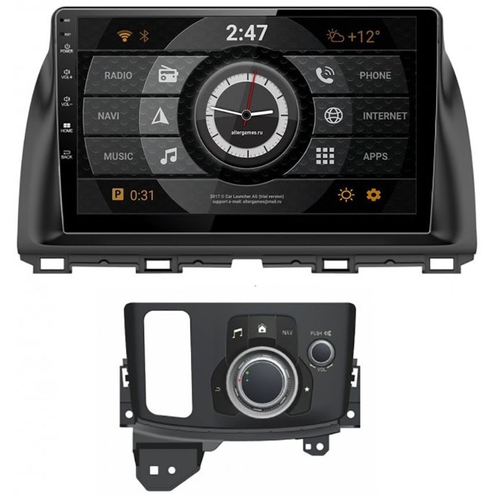 Штатная автомагнитола Subini MZD101 для Mazda CX-5 I 2011-2017 (с джойстиком) на Android 6.0