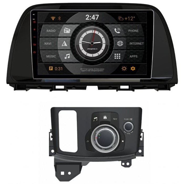 Штатная автомагнитола Subini MZD903 для Mazda CX-5 I 2011-2017 (с джойстиком) на Android 6.0