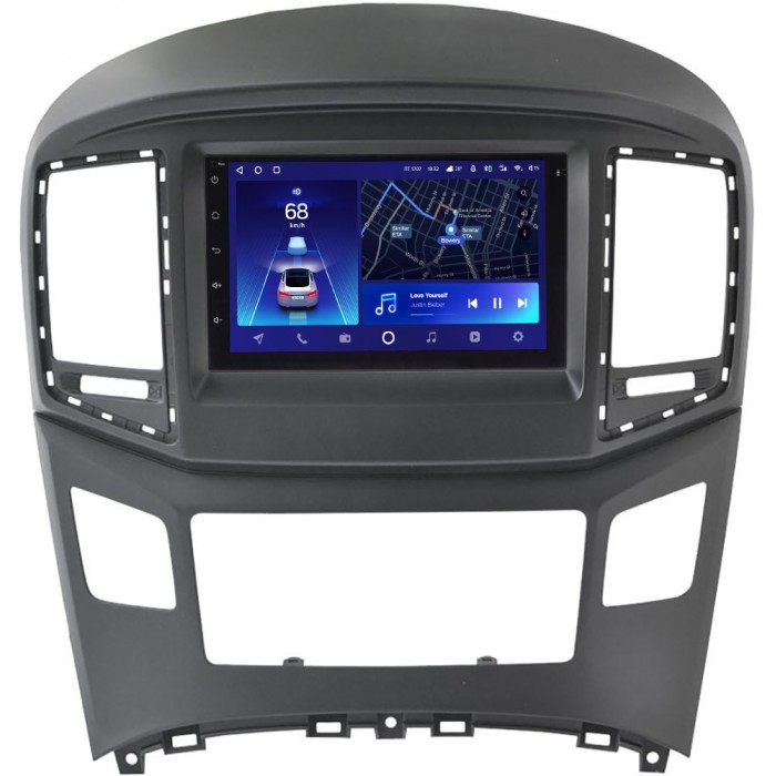 Головное устройство в штатное место 2 din Hyundai H1 II, Grand Starex I 2015-2019 (черная) Teyes CC2 PLUS 7 дюймов 4/64 RP-11-604-282 на Android 10 (4G-SIM, DSP)