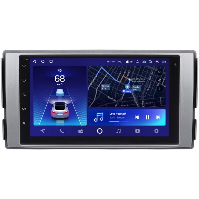 Головное устройство в штатное место 2 din Hyundai Santa Fe II 2005-2010 Teyes CC2 PLUS 7 дюймов 4/64 RP-HDSF-166 на Android 10 (4G-SIM, DSP) (173х98)
