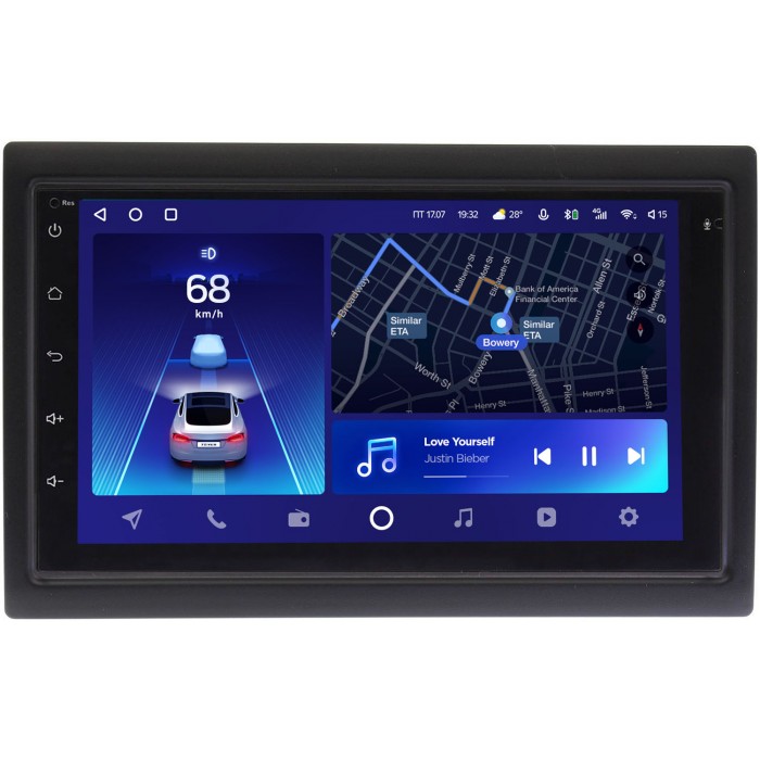 Головное устройство в штатное место 2 din Mazda универсальная Teyes CC2 PLUS 7 дюймов 3/32 RP-MZUN-349 на Android 10 (4G-SIM, DSP)