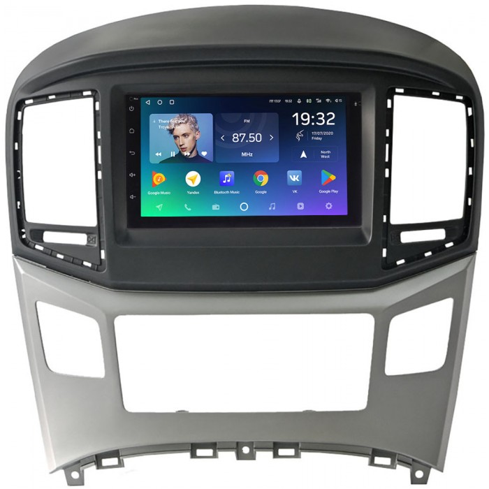 Головное устройство в штатное место 2 din Hyundai H1 II, Grand Starex I 2015-2019 (черный,серебро) Teyes SPRO PLUS 7 дюймов 4/64 RP-11-610-283 на Android 10 (4G-SIM, DSP)