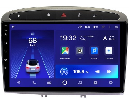 Peugeot 308 I, 408, RCZ I 2007-2017 Teyes CC2L PLUS 9 дюймов 1/16 RM-9119 на Android 8.1 (DSP, IPS, AHD) (серая)