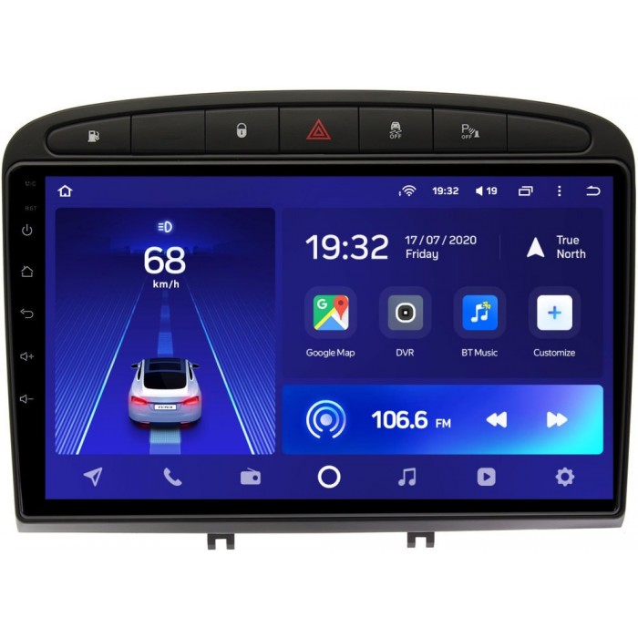 Штатное головное устройство Peugeot 308 I, 408, RCZ I 2007-2017 Teyes CC2L PLUS 9 дюймов 2/32 RM-9120 на Android 8.1 (DSP, IPS, AHD) (черный глянец)