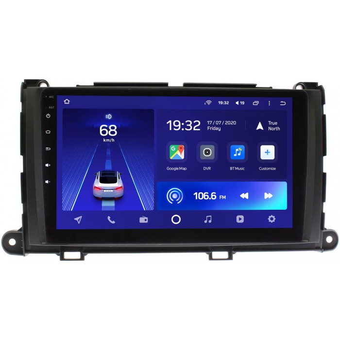 Штатное головное устройство Toyota Sienna III 2010-2014 Teyes CC2L PLUS 9 дюймов 1/16 RM-9-202 на Android 8.1 (DSP, IPS, AHD)
