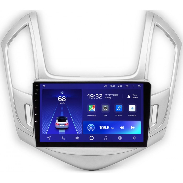 Штатное головное устройство Chevrolet Cruze I 2012-2015 (серебро) Teyes CC2L PLUS 9 дюймов 1/16 RM-9-242 на Android 8.1 (DSP, IPS, AHD)