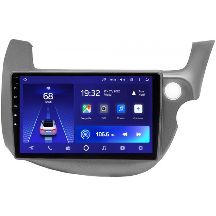 Штатное головное устройство Teyes CC2L PLUS 9 дюймов 1/16 RM-9-3186 для Honda Fit II 2008-2014 на Android 8.1 (DSP, IPS, AHD) (темно-серая)