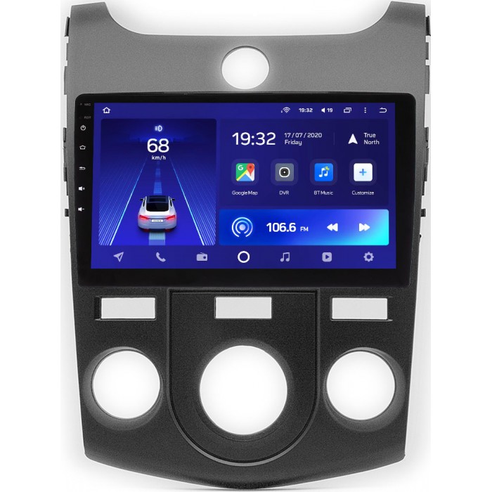 Штатное головное устройство Kia Cerato II 2009-2013 (черный) Teyes CC2L PLUS 9 дюймов 1/16 RM-9-414 для авто с кондиционером (тип 2) на Android 8.1 (DSP, IPS, AHD)